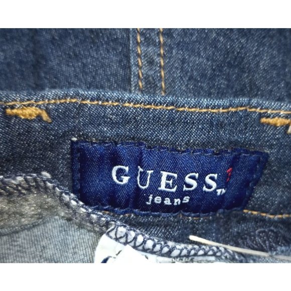Vintage Guess Jeans Womens Size 28 Made in USA Dark Blue Wash Stretch Denim - Picture 9 of 10